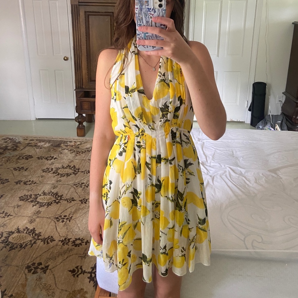 Summer lemon dress